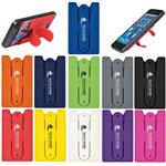 EH257 Silicone Phone Wallet With Stand And Custom Imprint
